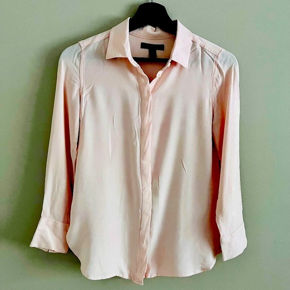 Banana Republic Pink Button-down Shirt in Parker Tunic Fit, Petite, Size XS/TP - Picture 1 of 9